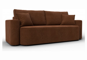 Диван прямой Лига-118 НПБ LAIM 14 терракотовый (Велюр)