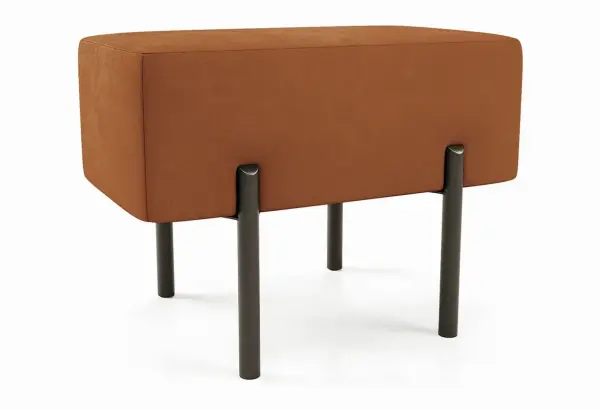 Маленькая радость Пуф прямоугольный на ножках, терракотовый - главное фото