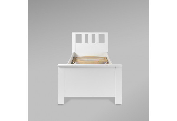 2.08.04.050.1 САГА кровать одинарная 90х200 белая - главное фото