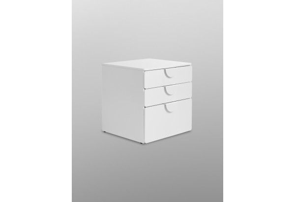 S02009 ПИКСИ комод 3 ящика 60x57x63, робкий подснежник - главное фото
