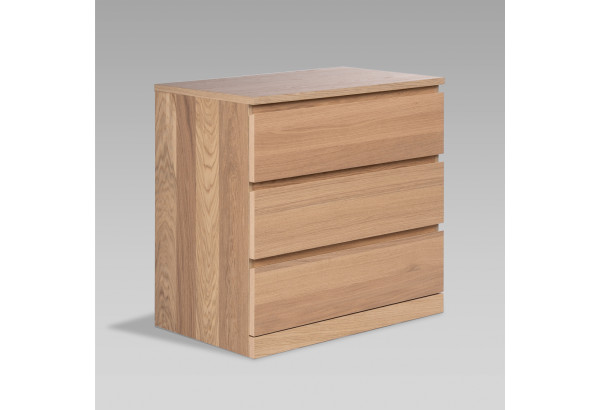 S01668 Варма Прайм 3 комод 80x77x48 шпон дуб беленый - главное фото