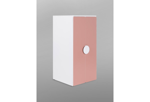 S02566 ПИКСИ шкаф распашной с 2 дверьми и полкой 60х57х123, мечтательный пион - главное фото