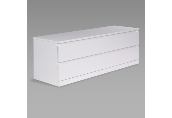 S01712 Варма Прайм 4Д комод 160x55x48, белый - главное фото