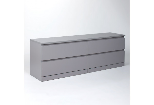 S01071 Варма 4Д комод 160х54х40, серый - главное фото