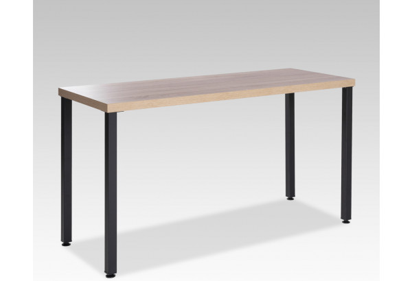 S01408 Ингар 2/ТТ стол письменный 140x75x55, дуб беленый/черный - главное фото