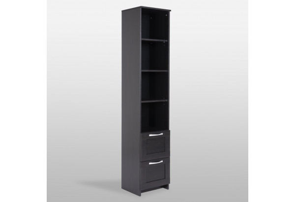 Стеллаж СИРИУС узкий, с двумя ящиками и четырьмя полками, цвет Дуб Венге - главное фото