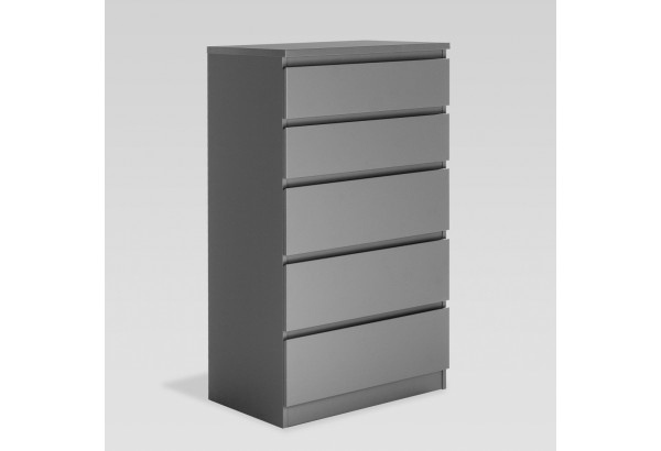 2.03.02.070.4 КАСТОР комод 5 ящиков RU серый - главное фото