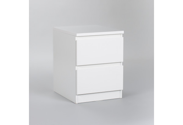 Тумба МАЛЬТА с двумя выдвижными ящиками, цвет белый - главное фото