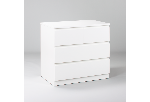 Комод МАЛЬТА с четырьмя выдвижными ящиками, цвет белый - главное фото