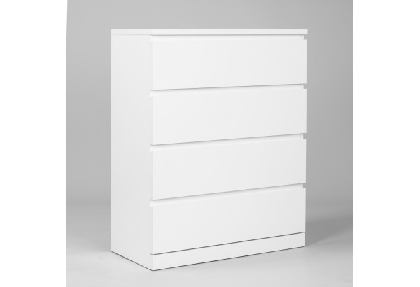Комод Варма 4 с четырьмя выдвижными ящиками, цвет белый - главное фото