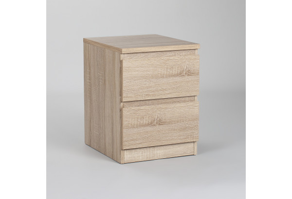 Тумба МАЛЬТА с двумя выдвижными ящиками, цвет Дуб Сонома - главное фото