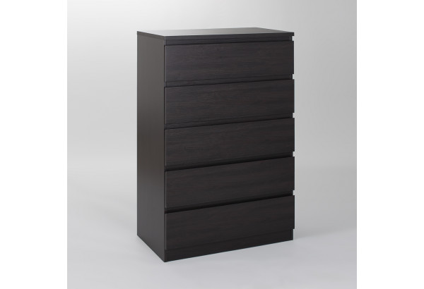 Комод МАЛЬТА высокий с пятью одинаковыми выдвижными ящиками, цвет Дуб Венге - главное фото