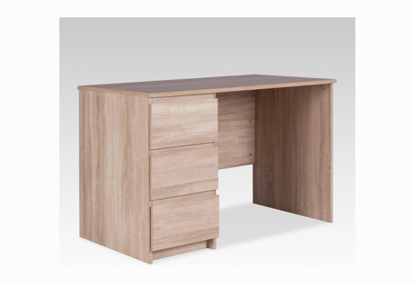 Стол КАСТОР письменный однотумбовый с тремя ящиками, цвет Дуб Сонома - главное фото