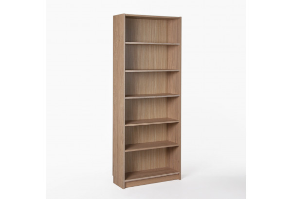 Стеллаж Варма 80, высокий с шестью полками, цвет дуб белёный - главное фото
