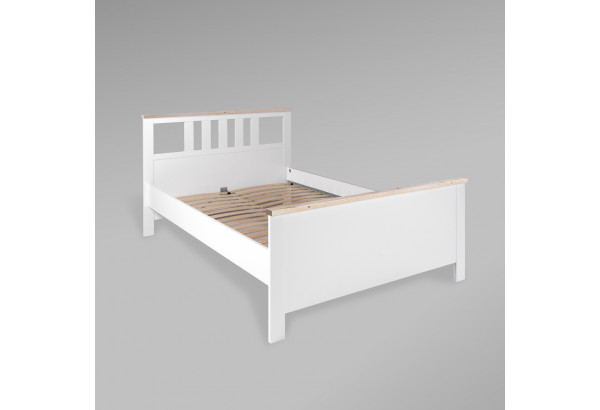 2.08.04.060.14 САГА кровать двойная 140х200 белая/ясень - главное фото