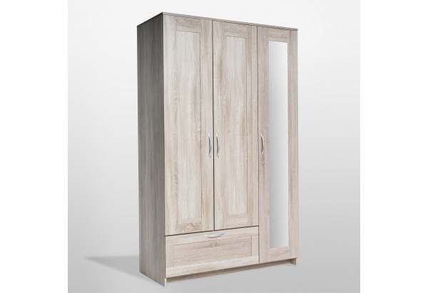 Шкаф комбинированный "Сириус" 3 двери, 1 ящик, дуб сонома - главное фото