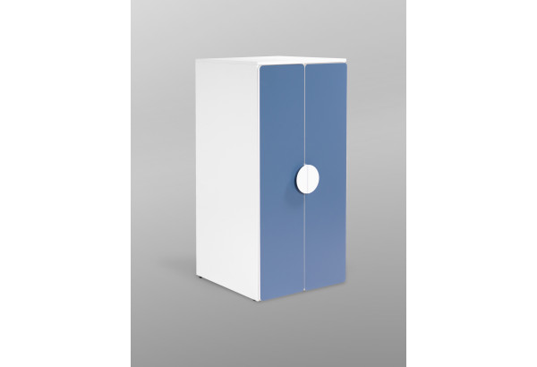 S02467 ПИКСИ шкаф распашной с 2 дверьми и полкой 60х57х123, озорной василек - главное фото