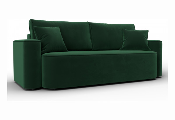 Диван прямой Лига-118 НПБ SEVEN 626 зеленый (Велюр) - главное фото