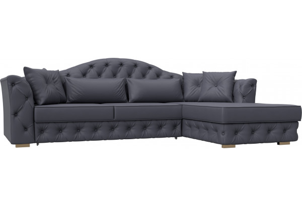 Диван угловой Артис правый угол GRIFON 15 серый (Экокожа) - главное фото