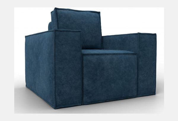 Кресло Лига-081 НПБ BRUT 11 синий (Велюр) - главное фото