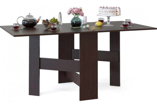 Обеденный стол Краков стол-книжка (венге) - главное фото