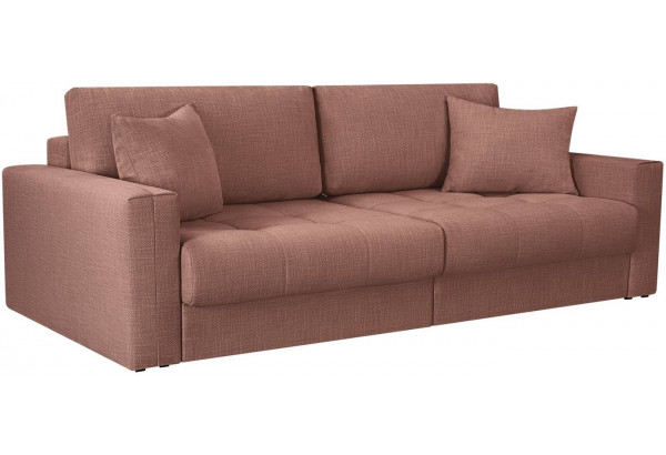 Диван тканевый прямой Брайтон вариант №1 розовый (Рогожка) - главное фото