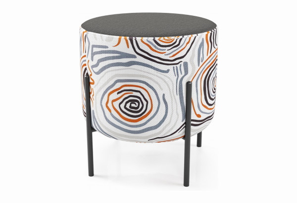 Маленькая радость Пуф круглый на ножках, серый Kobayasi - главное фото