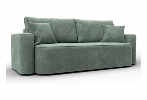 Диван прямой Лига-118 НПБ BRUT 08 зеленый (Велюр) - главное фото