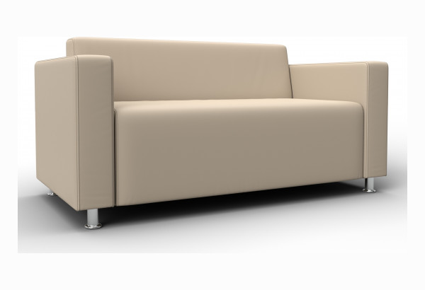 Диван прямой Лига-093 ВН Бежевый (Экокожа) - главное фото