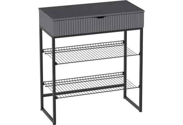 Тумба для обуви "Нора" прихожая Графит - главное фото