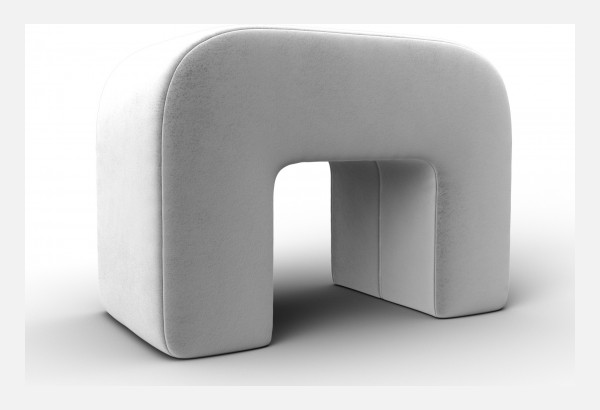 Пуф 008 TOWER 01 молочный (Велюр) - главное фото