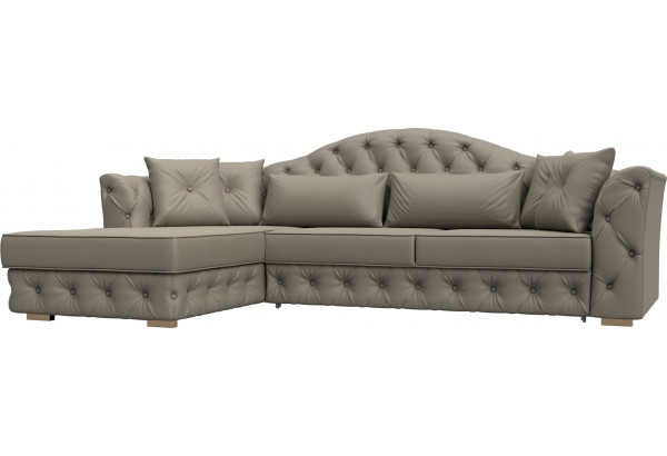 Диван угловой Артис левый угол GRIFON 04 бежевый (Экокожа) - главное фото