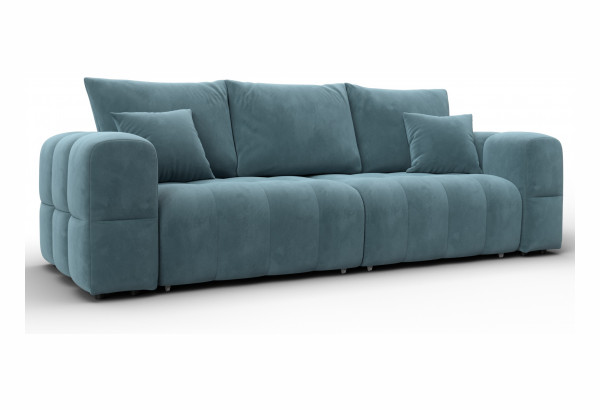 Диван прямой Лига-110 НПБ SEVEN 113 бирюзовый (Велюр) - главное фото