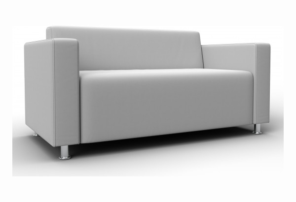 Диван прямой Лига-093 ВН Белый (Экокожа) - главное фото