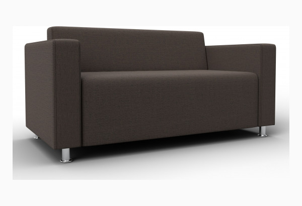 Диван прямой Лига-093 ВН Амур 05 коричневый (Рогожка) - главное фото