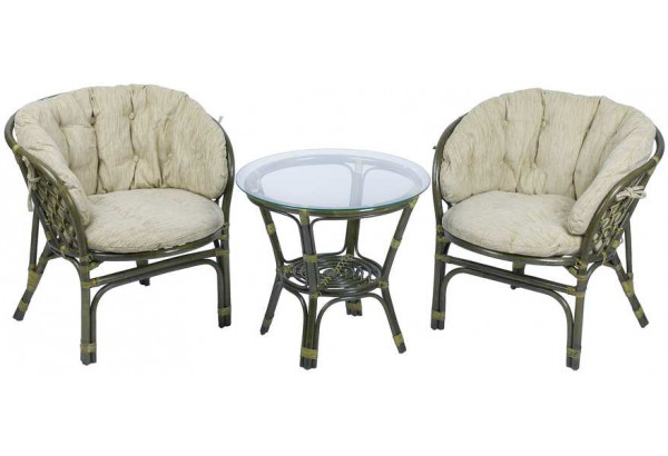 Комплект из ротанга в цвете олива - главное фото