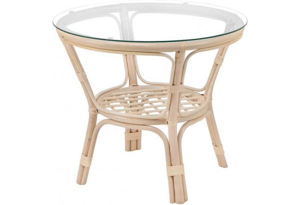 Стол круглый из натурального ротанга Маркос - главное фото
