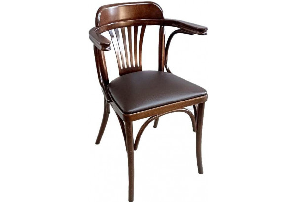 Полукресло Венера с мягкой подушкой (темный орех) - главное фото