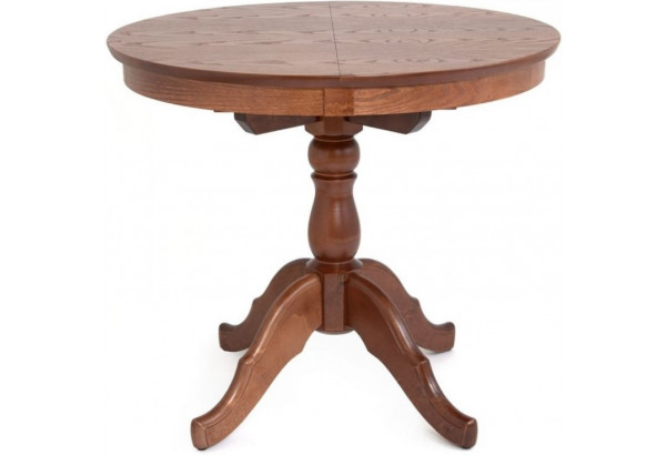 Раздвижной обеденный стол Лилия, светло-коричневый - главное фото