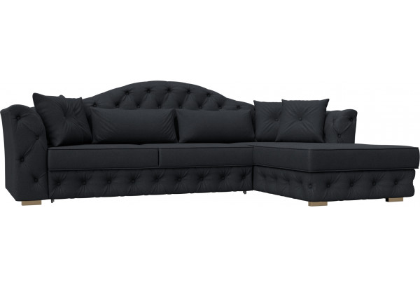 Диван угловой Артис правый угол JOLY 16 темно-серый (Замша) - главное фото