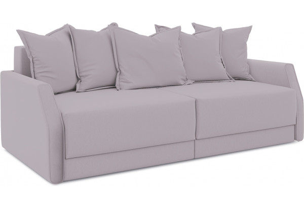 Диван «Люксор Slim» (Poseidon Pale Lavender (иск.замша) бледно-лавандовый) - главное фото