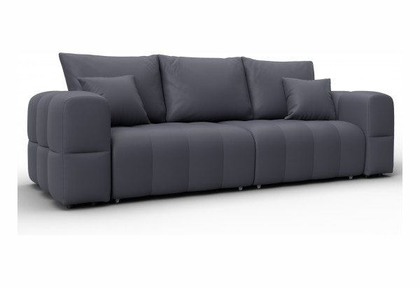 Диван прямой Лига-110 НПБ GRIFON 15 серый (Экокожа) - главное фото