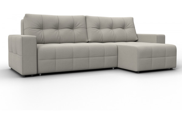 Диван угловой Лига-122 угол универсальный Амур 02 бежевый (Рогожка) - главное фото