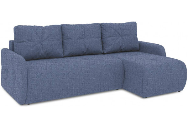 Диван угловой правый «Томас Slim Т1» (Levis 78 (рогожка) Темно-синий) - главное фото