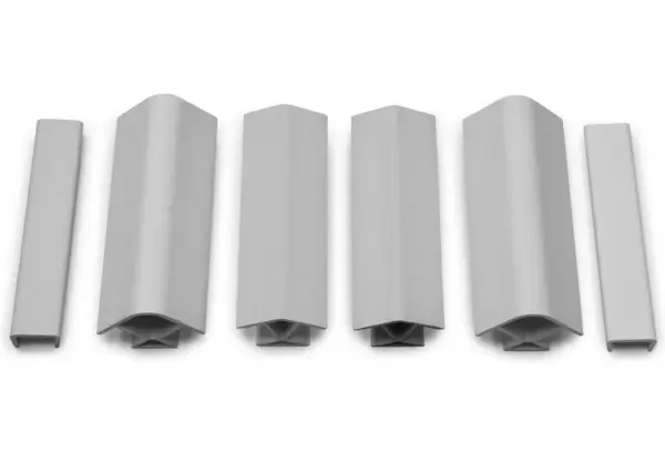 Комплект заглушек для цоколя Светло-серый для кухни - главное фото