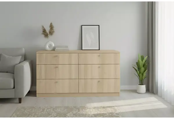 Комод 140х40х72 см с 6-ю ящиками Теви - главное фото