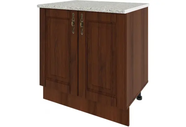 Шкаф напольный со столешницей 80 см Орех - главное фото