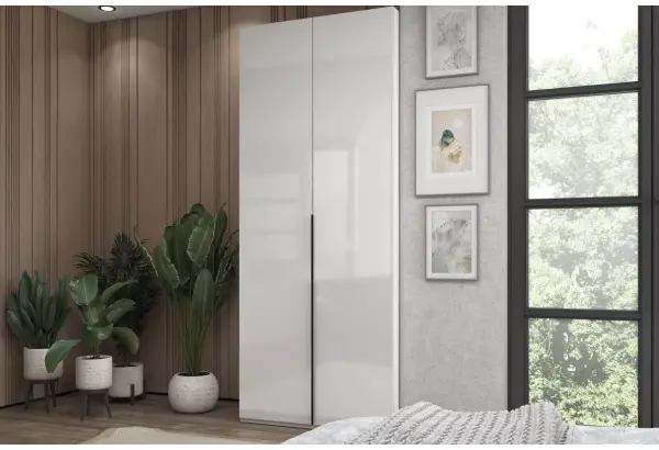 Шкаф 2-х дверный, 90 см Люкс - главное фото