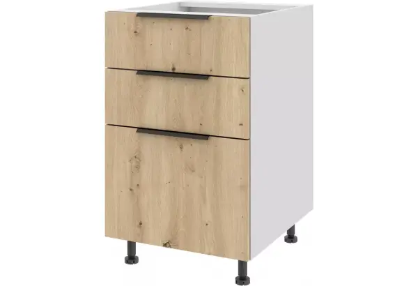 Тумба напольная с 3-мя ящиками Тандембокс 50 х 82 см Калипсо - главное фото