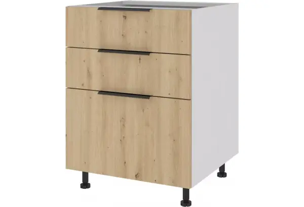 Тумба напольная с 3-мя ящиками Тандембокс 60 х 82 см Калипсо - главное фото